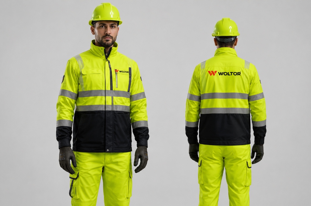 WOLTOR Reflective Safety Jacket Front View